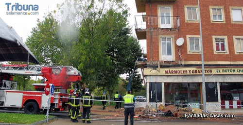 cuerpo de bomberos fachada quebrada